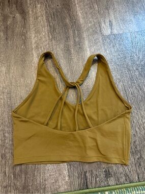 aerie Olive Strappy Back Sports Bralette